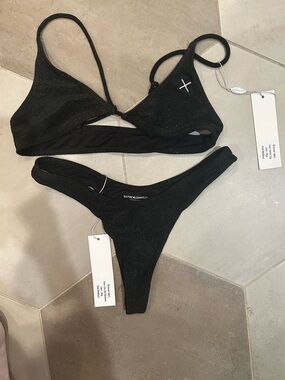 Black sparkle Boutine Los Angeles Bikini